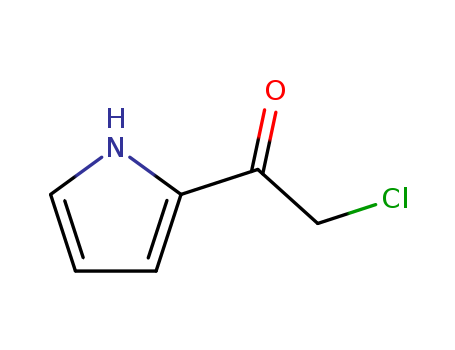 53391-62-1,Ethanone, 2-chloro-1-(1H-pyrrol-2-yl)- (9CI),Ketonechloromethyl pyrrol-2-yl (6CI); 2-(Chloroacetyl)pyrrole;2-Chloro-1-(1H-pyrrol-2-yl)ethanone; NSC 81356