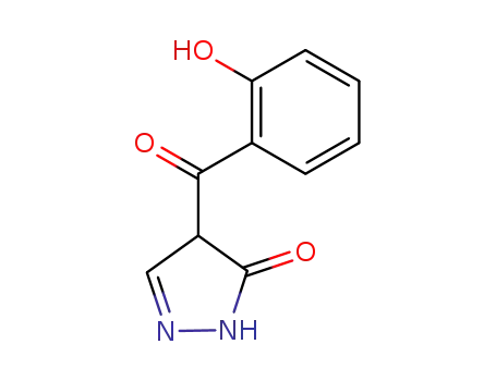 Molecular Structure of 91595-89-0 (4-(o-hydroxybenzoyl)-pyrazolone-5)