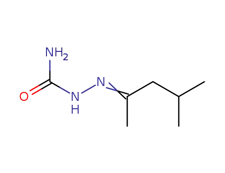 Molecular Structure of 14066-72-9 (4-methyl-2-pentanone semicarbazone)