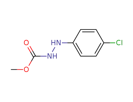 Molecular Structure of 51317-82-9 (methyl 2-(4-chlorophenyl)hydrazinecarboxylate)