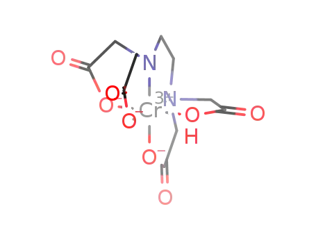 Molecular Structure of 17099-80-8 ((ETHYLENEDINITRILO)TETRAACETIC ACID CHROMIUM COMPLEX			)