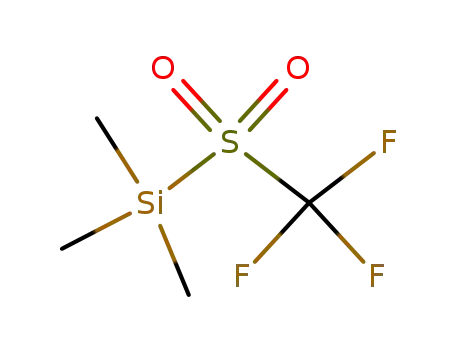 Molecular Structure of 88188-06-1 (Trimethylsilyl trifluoromethanesulphonate)