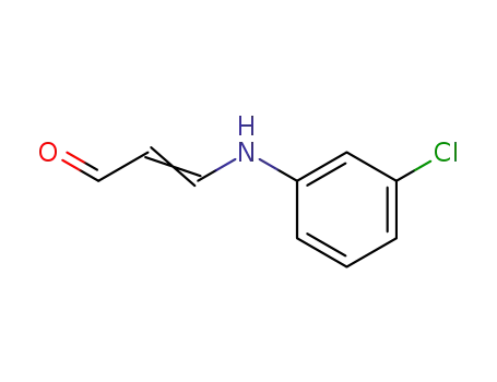 Molecular Structure of 51217-97-1 (β-(m-Chloranilino)acrolein)