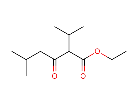 Molecular Structure of 1902-03-0 (ethyl 5-methyl-3-oxo-2-(propan-2-yl)hexanoate)