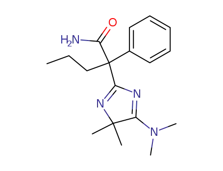 Molecular Structure of 132660-04-9 (2-<5'-(Dimethylamino)-4',4'-dimethyl-4'H-imidazol-2'-yl>-2-phenylpentanamid)