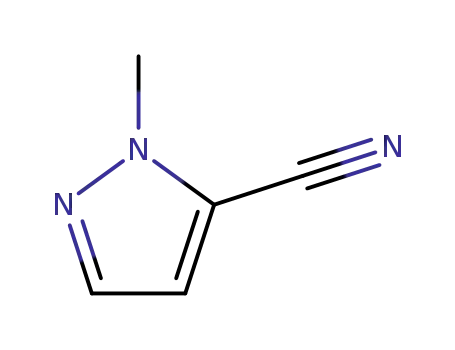 Molecular Structure of 66121-72-0 (1-Methyl-1H-pyrazole-5-carbonitrile)