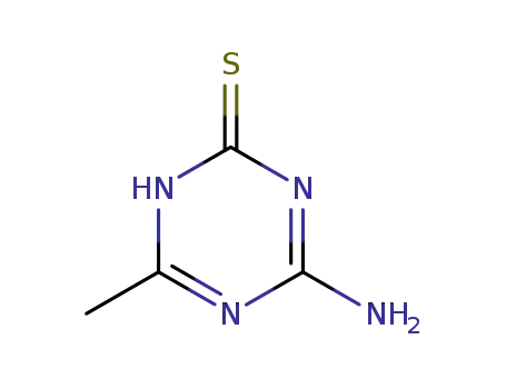 Molecular Structure of 30369-70-1 (1,3,5-Triazine-2(1H)-thione,4-amino-6-methyl-(9CI))