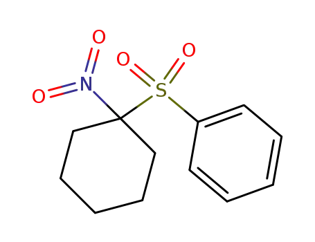 Molecular Structure of 41774-11-2 (Benzene, [(1-nitrocyclohexyl)sulfonyl]-)