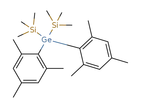 Molecular Structure of 111655-80-2 (Silicon, [bis(2,4,6-trimethylphenyl)germylene]bis[trimethyl-)