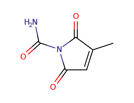 Molecular Structure of 7564-40-1 (N-carbamylcitraconimide)