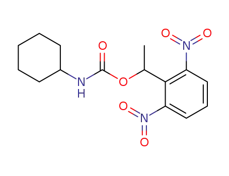 Molecular Structure of 133795-11-6 (Carbamic acid, cyclohexyl-, 1-(2,6-dinitrophenyl)ethyl ester)