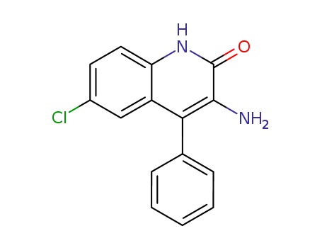 Molecular Structure of 5220-83-7 (3-AMino-6-chloro-4-phenylcarbostyril)