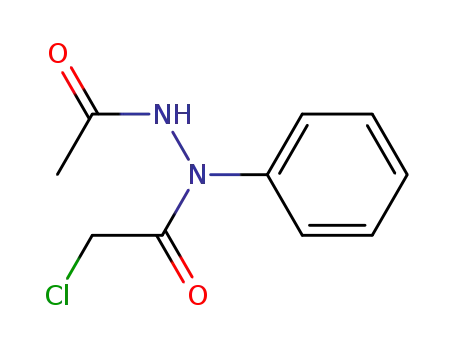 Molecular Structure of 108511-46-2 (2-acetyl-1-(2-chloroacetyl)phenylhydrazine)