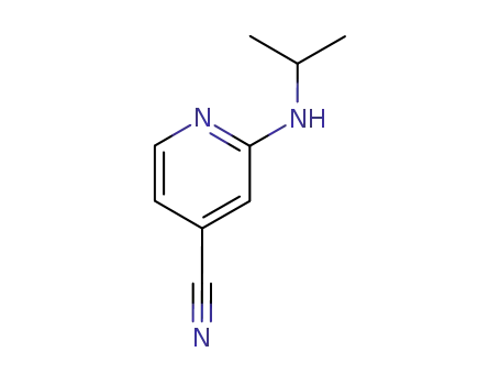 Molecular Structure of 127680-78-8 (2-(isopropylamino)isonicotinonitrile)