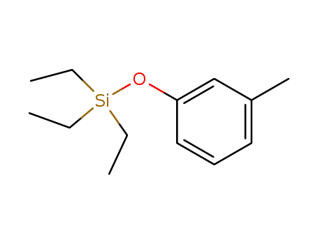 Molecular Structure of 18406-01-4 (triethyl(3-methylphenoxy)silane)