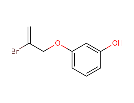 Molecular Structure of 197086-82-1 (Phenol, 3-[(2-bromo-2-propenyl)oxy]-)