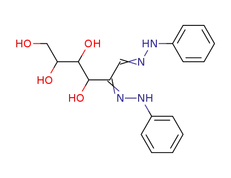 Molecular Structure of 23275-67-4 (<i>lyxo</i>-[2]Hexosulose-bis-phenylhydrazon)