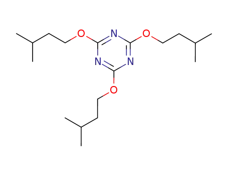 Molecular Structure of 37068-45-4 (2,4,6-tris(3-methylbutoxy)-1,3,5-triazine)