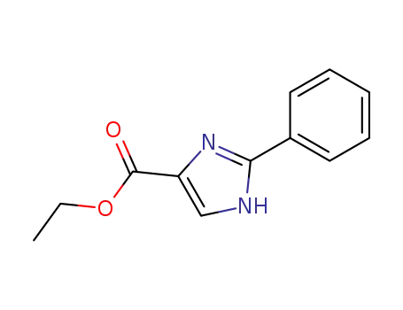 Molecular Structure of 32683-00-4 (Ethyl 2-phenyl-imidazole-4-carboxylate)