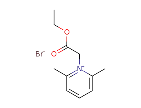 Molecular Structure of 31778-09-3 (Pyridinium, 1-(2-ethoxy-2-oxoethyl)-2,6-dimethyl-, bromide)