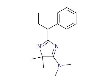 Molecular Structure of 132660-08-3 (5-(Dimethylamino)-4,4-dimethyl-2-(1-phenylpropyl)-4H-imidazol)