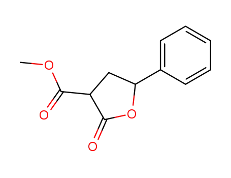 3-Furancarboxylic acid, tetrahydro-2-oxo-5-phenyl-, methyl ester