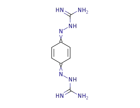 Molecular Structure of 1945-63-7 ((E)-2-{4-[2-(diaminomethylidene)hydrazinyl]phenyl}diazenecarboximidamide)