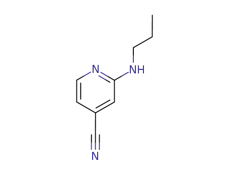 Molecular Structure of 127680-76-6 (2-(propylamino)isonicotinonitrile)