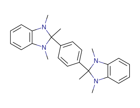 Molecular Structure of 114543-60-1 (1H-Benzimidazole, 2,2'-(1,4-phenylene)bis[2,3-dihydro-1,2,3-trimethyl-)