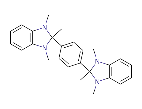 Molecular Structure of 114543-60-1 (1H-Benzimidazole, 2,2'-(1,4-phenylene)bis[2,3-dihydro-1,2,3-trimethyl-)