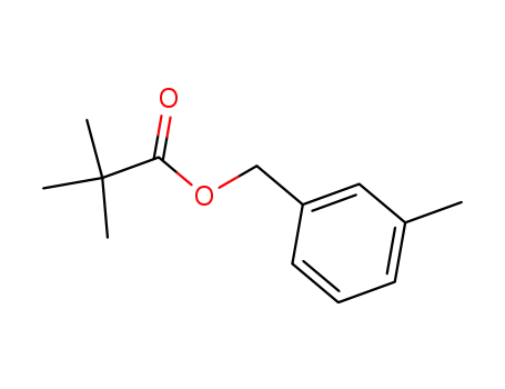 Molecular Structure of 83674-23-1 (Propanoic acid, 2,2-dimethyl-, (3-methylphenyl)methyl ester)