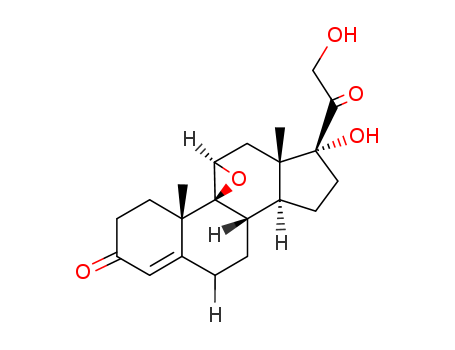 10072-97-6,9beta,11beta-epoxy-17,21-dihydroxypregn-4-ene-3,20-dione,9b-Pregn-4-ene-3,20-dione, 9,11b-epoxy-17,21-dihydroxy-(6CI,7CI,8CI); 9,11-Epoxy-9H-cyclopenta[a]phenanthrene, pregn-4-ene-3,20-dionederiv.; 9b,11b-Epoxy-17,21-dihydroxypregn-4-ene-3,20-dione