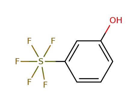 Molecular Structure of 672-31-1 (3-(Pentafluorosulfanyl)phenol)