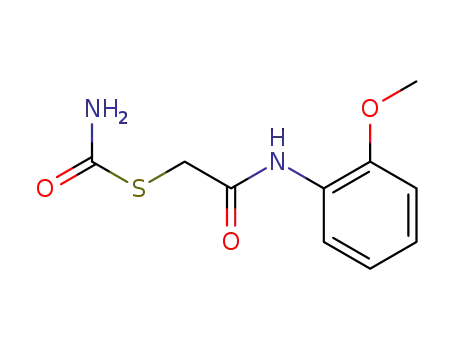 Molecular Structure of 7451-60-7 (Carbamic acid (8CI), thio-, S-ester with 2-mercapto-o-acetanisidide)
