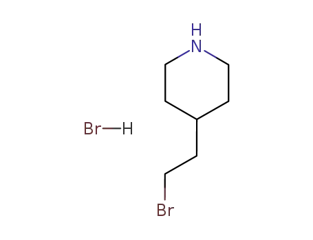 Molecular Structure of 69712-10-3 (Piperidine, 4-(2-bromoethyl)-, hydrobromide)