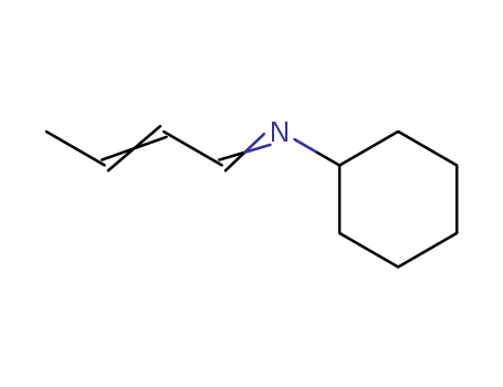 Cyclohexanamine, N-2-butenylidene-