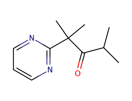 Molecular Structure of 75782-24-0 (2,4-Dimethyl-2-pyrimidin-2-yl-pentan-3-one)