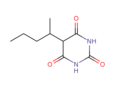 Molecular Structure of 83-29-4 (5-(sec-pentyl)barbituric acid)