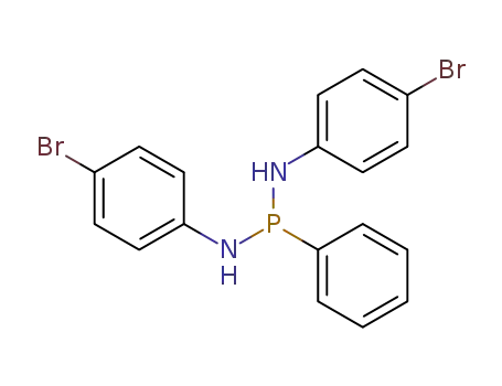 Molecular Structure of 70058-46-7 (N,N'-bis(p-bromophenyl)-P-phenylphosphonous diamide)