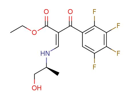 ethyl (S,Z)-3-((1-hydroxypropan-2-yl)amino)-2-(2,3,4,5-tetrafluorobenzoyl)acrylate