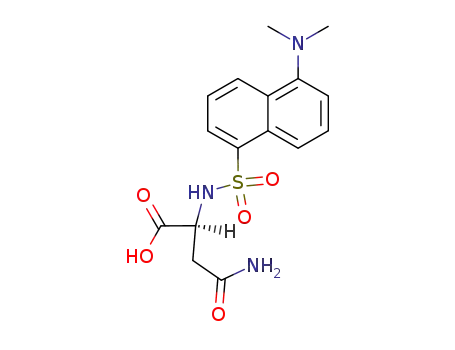 Molecular Structure of 1100-23-8 (DANSYL-L -ASPARAGINE)