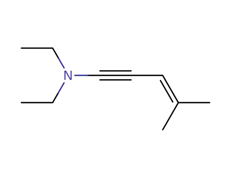 Molecular Structure of 28885-00-9 (3-Penten-1-yn-1-amine, N,N-diethyl-4-methyl-)