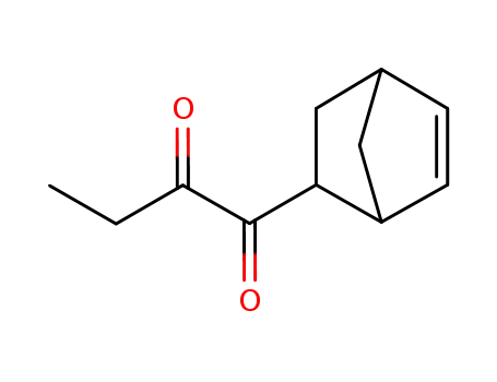 Molecular Structure of 74895-71-9 (1-Bicyclo[2.2.1]hept-5-en-2-yl-butane-1,2-dione)