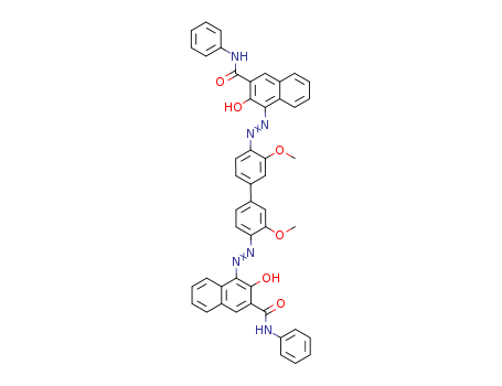 2-Naphthalenecarboxamide,4,4'-[(3,3'-dimethoxy[1,1'-biphenyl]-4,4'-diyl)bis(2,1-diazenediyl)]bis[3-hydroxy-N-phenyl-