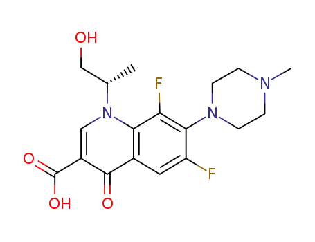 Molecular Structure of 1036016-10-0 (Levofloxacin Hydroxy Acid)