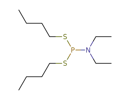 Molecular Structure of 52416-06-5 (dibutyl diethylphosphoramidodithioite)