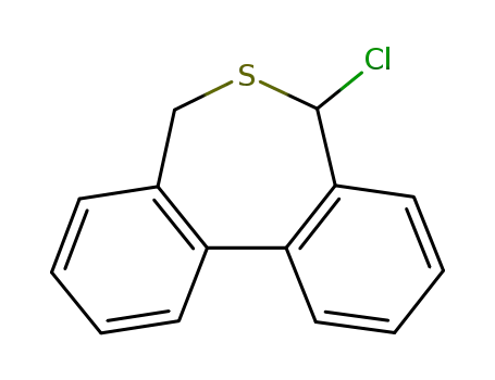 Molecular Structure of 110129-11-8 (5-chloro-5,7-dihydrodibenzo<c,e>thiepin)
