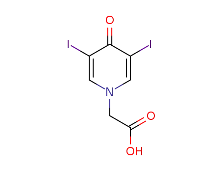 Molecular Structure of 101-29-1 (3,5-DIIODO-4-PYRIDONE-1-ACETIC ACID)