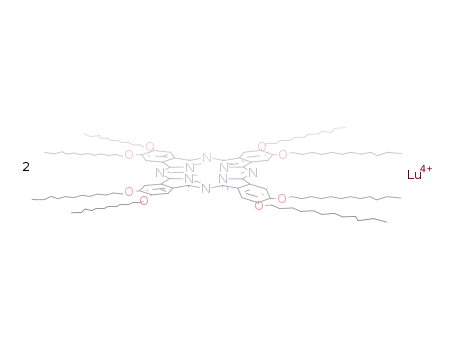 Molecular Structure of 122744-29-0 (bis{octakis(dodecyloxy)phthalocyaninato}lutetium)