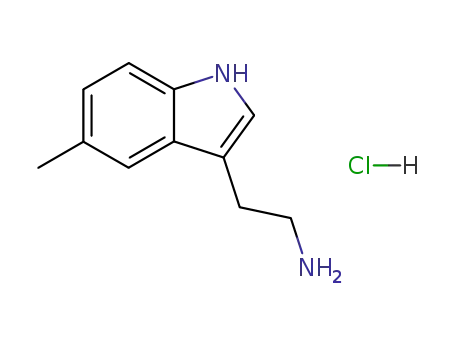 Molecular Structure of 1010-95-3 (5-Methyltryptamine hydrochloride)